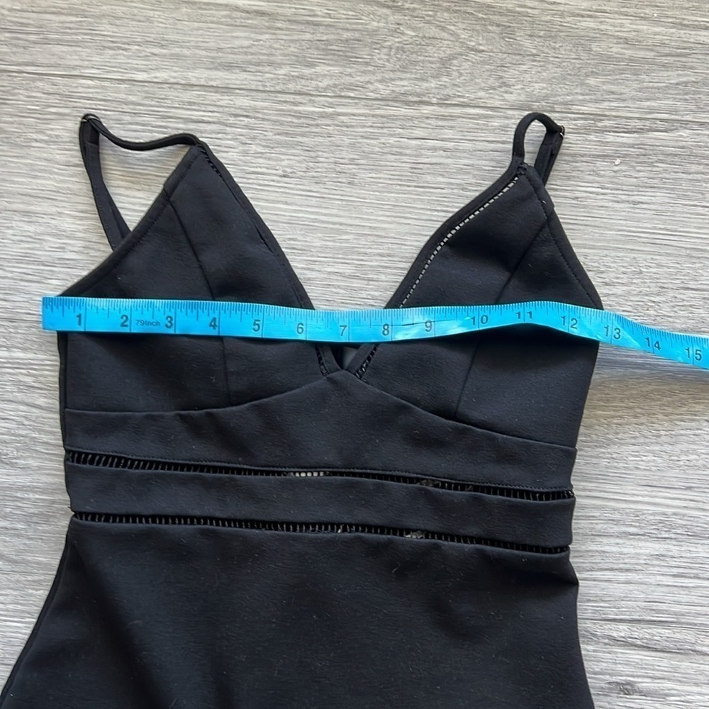 Lulu’s Cocktails and Confidence Black Crochet Bodycon Mini Dress Size XS - Picture 8 of 12